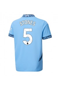 Manchester City John Stones #5 Voetbaltruitje Thuis tenue 2024-25 Korte Mouw